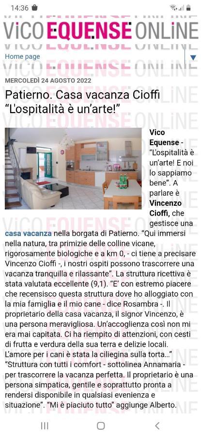 B&B Casa Vacanza Cioffi 维克艾库塞 外观 照片